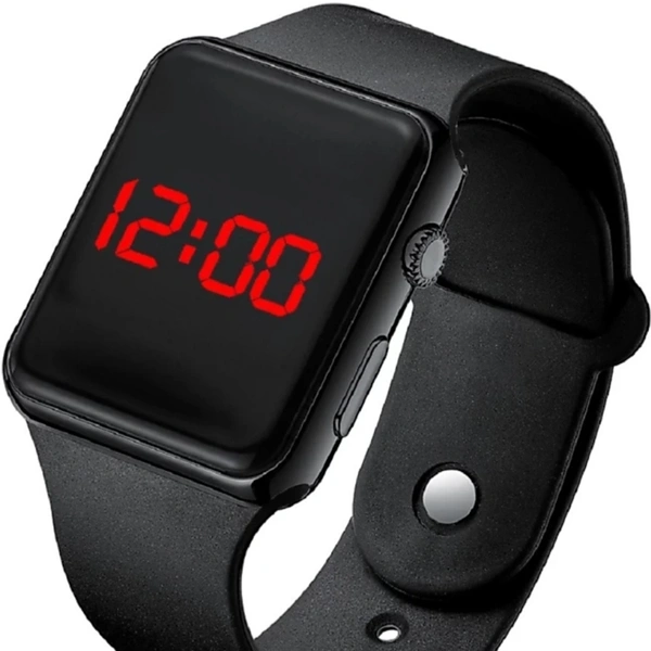 Digital Wrist Watch For Girls And Boys. - Black