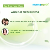 Mamaearth Tea Tree With Neem Foaming And  Pimples Free Face Wash.