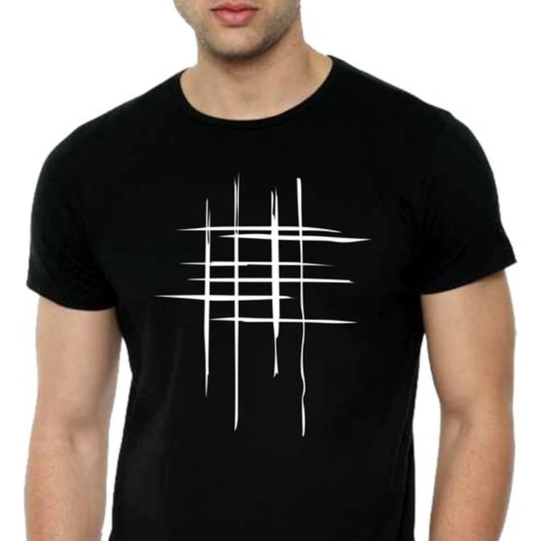 T Shirt For Men Black  - Balck , M