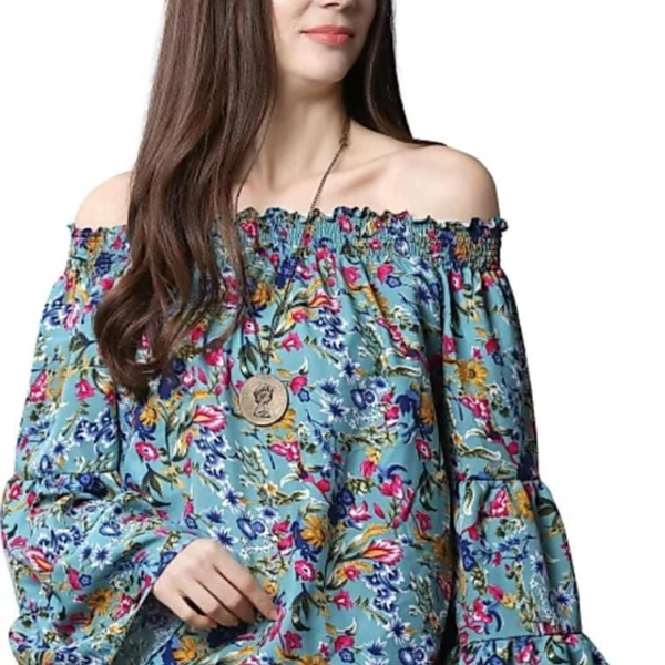 Top For Woman Printed Colourful - M