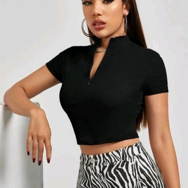 Pretty Eligant Top For Woman - Black, M