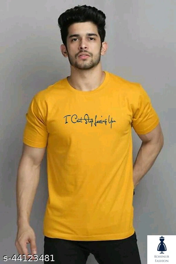 Men Yellow T Shirt - S