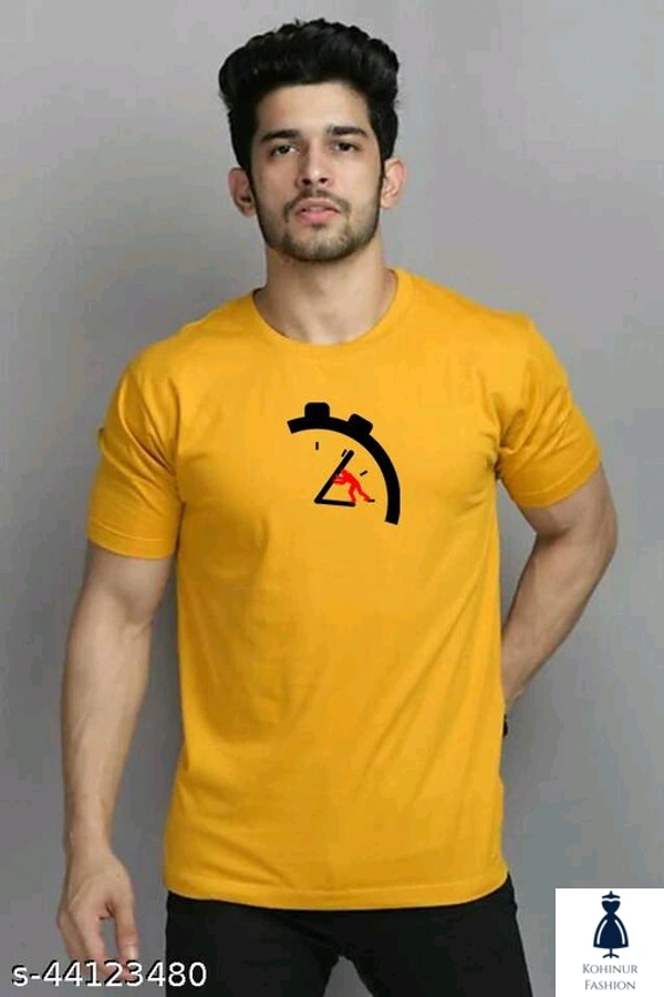 Men Yellow T Shirt - M