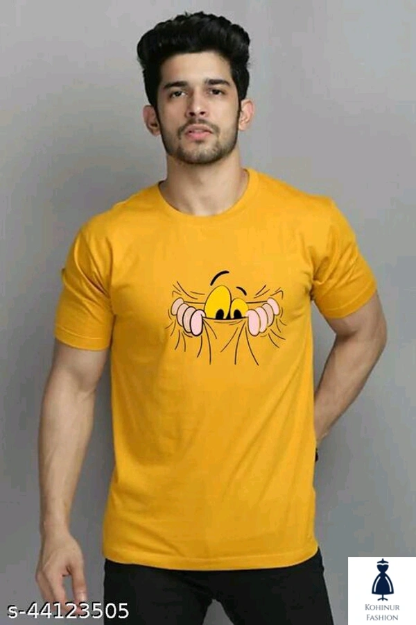 Men Yellow T Shirt - S