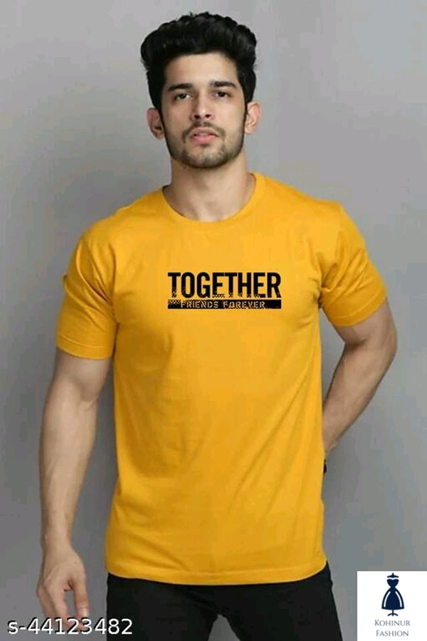 Men Yellow T Shirt - S