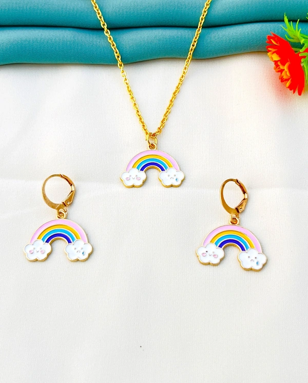 Pendant For Girls And Women With Hoop Earrings - Free, Multi