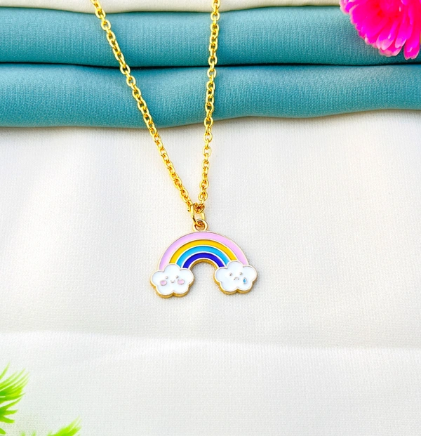 Pendant For Girls And Women With Hoop Earrings - Free, Multi