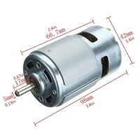 Quadmarq Electronics 12V-24V DC 775 Ball Bearing 3500-9000 RPM High Speed Large Torque Motor for Electrical Tools and DIY Projects Hobby Kit