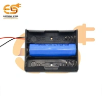 Generic 18650 3.7V 3 battery holder hard plastic case with wire (3.7V x 3 battery = 11.1Volt)