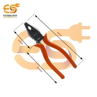Generic 8 inch (200mm) Combination plier with hard plastic insulated handles for cutting, holding etc.