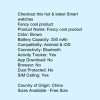 Smart Watch Mobile  - black , free