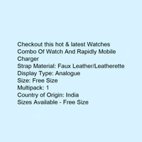 Watch With Rapidly Mobile Charger  - black , adult 