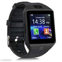 Smart Watch Mobile With Android And IOS Device  - black , Adult 