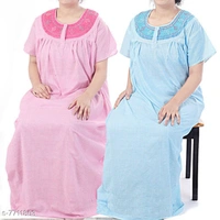 Nighty For Women (pack Of 2) - pink /green , free 