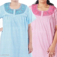 Nighty For Women (pack Of 2) - pink /green , free 