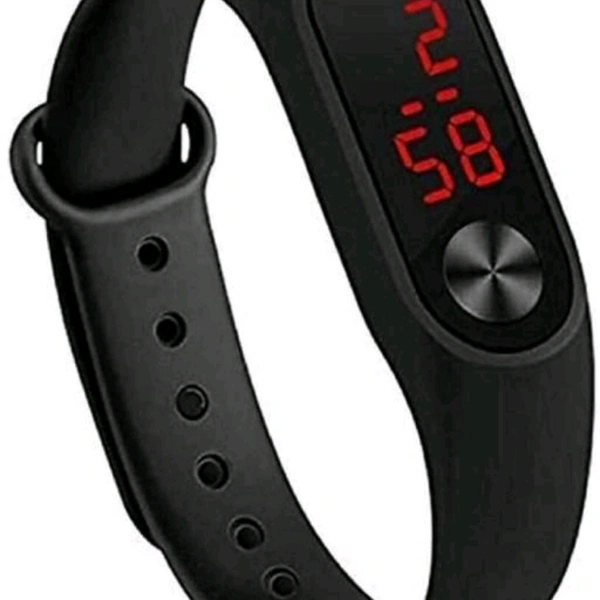 Attractive Rubber Watch  - black 