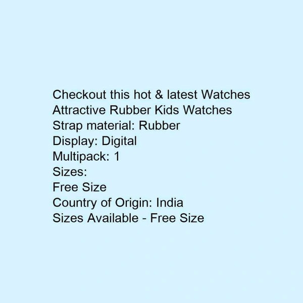 Attractive Rubber Watch  - black 