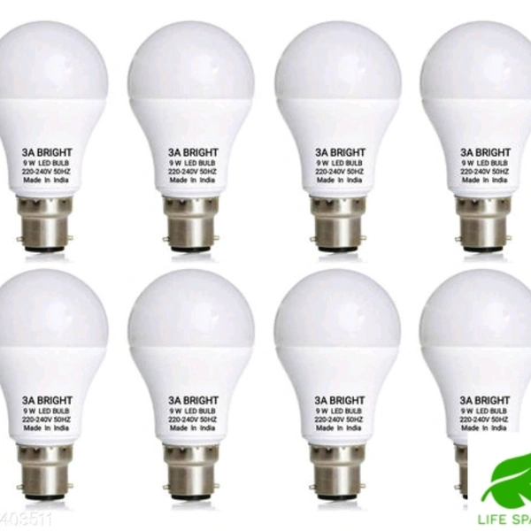 LED Bulb (pack Of 8) - white , 9wt 