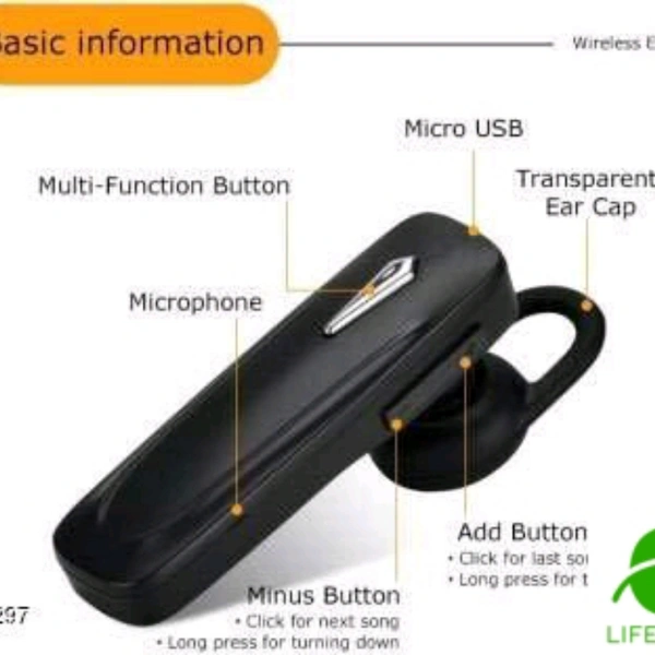 Little Bluetooth Headphones  - black , free 