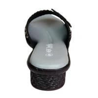 Ladies Casual Sandal Pvc Sole - black , 5,6,7,8