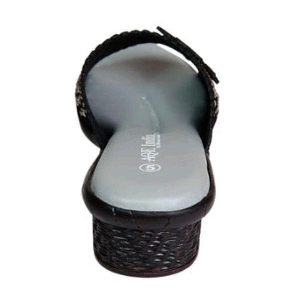 Ladies Casual Sandal Pvc Sole - black , 5,6,7,8