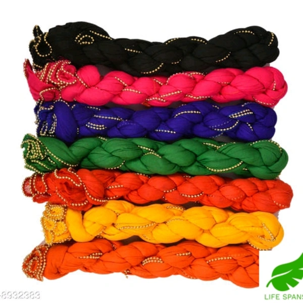 Cotton Dupatta (pack Of 7) - Multi color , 2 mtrs
