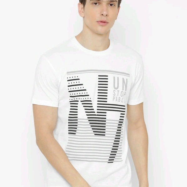 T-shirt For Men  - white , M, L, XL, XXL
