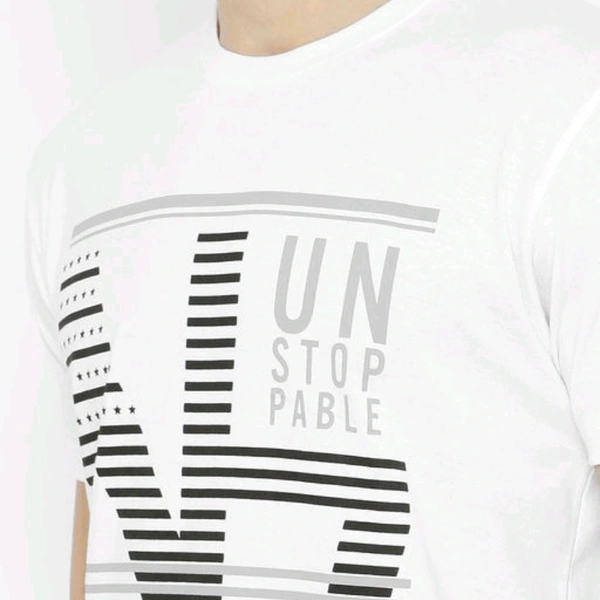 T-shirt For Men  - white , M, L, XL, XXL