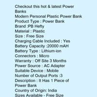 Power Bank  - Gray / Green , 5 inc