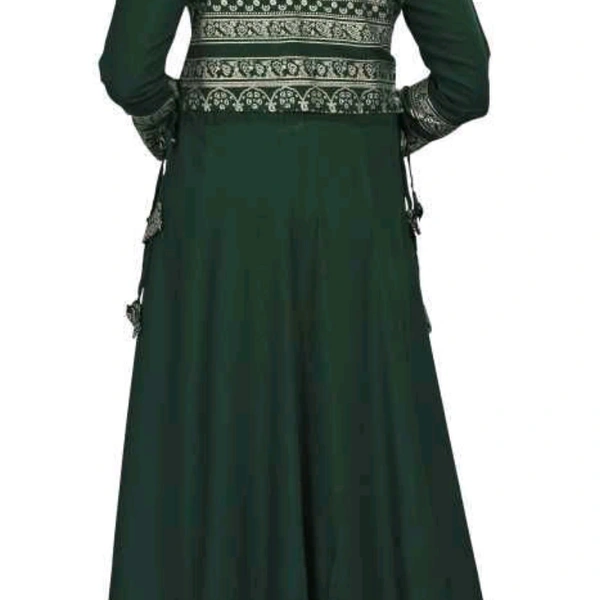 Gown Kurtis For Women  - Green , M, L, XL, XXL