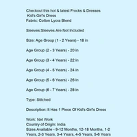 Gown Frocks For Girls  - Multi color , 2 to 9 years 
