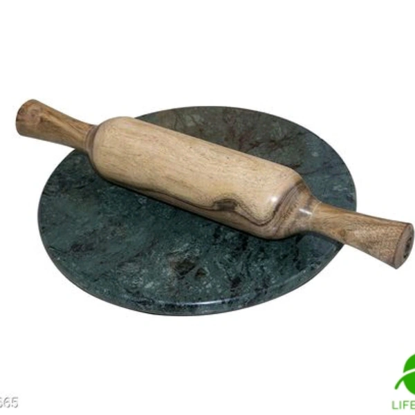 Roti Maker & Papad Press - green / white , 12 inch 