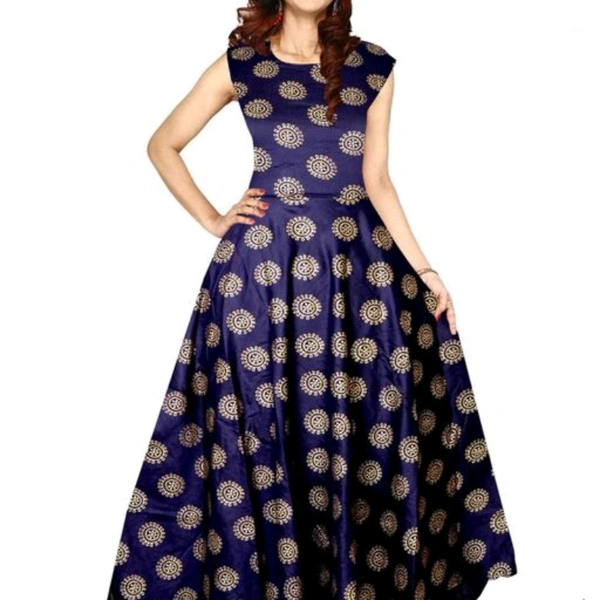 Gown Kurtis Reyon Dress  - Multi color , M, L, XL, XXL