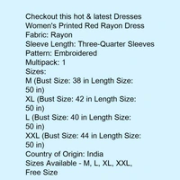 Gown Kurtis Reyon Dress  - Multi color , M, L, XL, XXL
