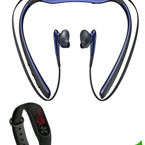  Bluetooth Headphones With Watch Free  - black , free 