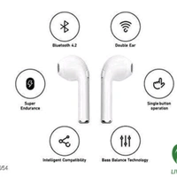 Type Aspote Bluetooth Headphones  - white , free 