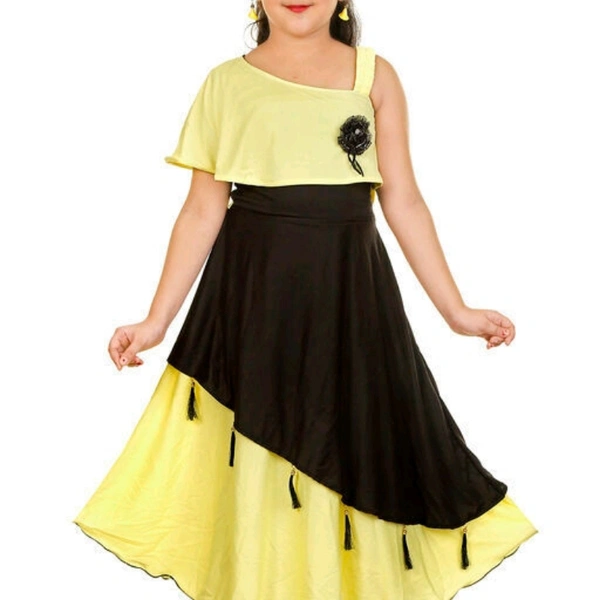Gown Frocks For Girls  - Multi color , 4 to 9 years 