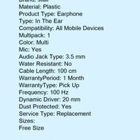 Wired Headphones All Mobile Comfortable  - White , free 