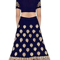 Rehenga For Girls  - embroidery multi color , 8 to 14 years 