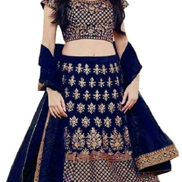 Rehenga For Girls  - embroidery multi color , 8 to 14 years 