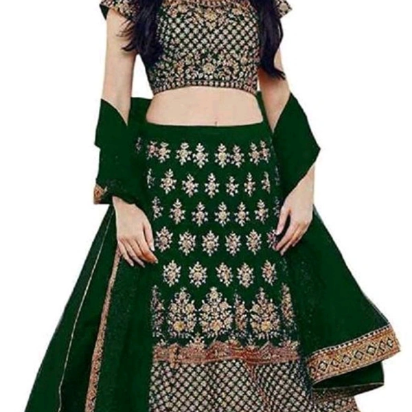 Rehenga For Girls  - embroidery multi color , 8 to 14 years 