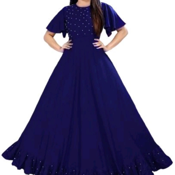 Gown Designers Frocks For Women  - black , 7 to 14 years 