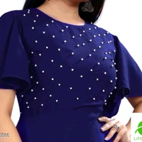 Gown Designers Frocks For Women  - black , 7 to 14 years 
