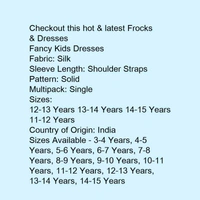 Fancy Kids Grow Frocks  - green , 7 to 14 years 