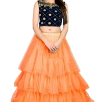 Rehenga For Girls Dress  - black / yellow , 7-14 years 