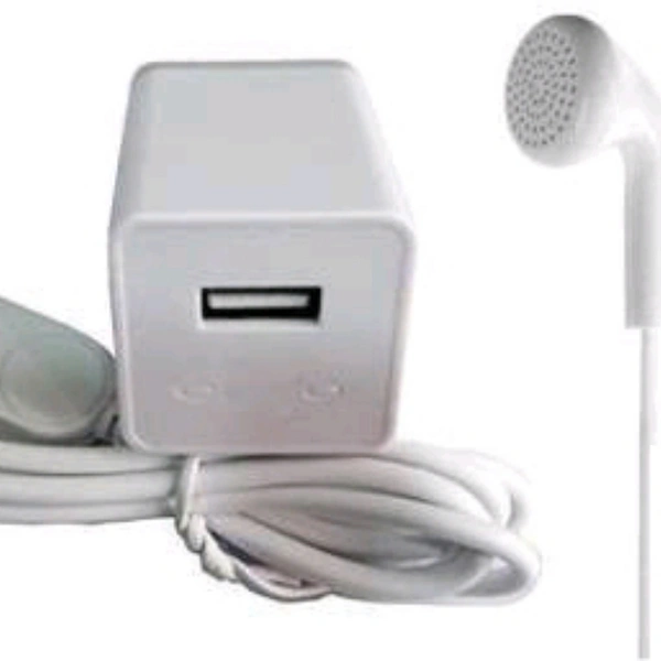 Charger With Headphones Free - White , free 