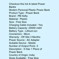 Power Bank (20000 mAH) - Green