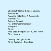 Beautiful Kids Bags & Backpacks  - Multi colored 
