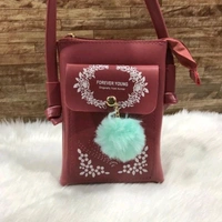 Fashionable Women Sling Bags ( PU)  - Multi colored , 5 X 7 in