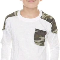 Full Sleeve T-shirt For Boys  - White , 1-10 years 